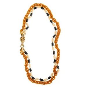 J.Crew DOUBLE-STRAND RESIN LINK GIRAFFE NECKLACE
